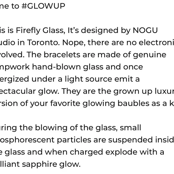 NOGU glow bracelet-firefly glass - Picture 6 of 7